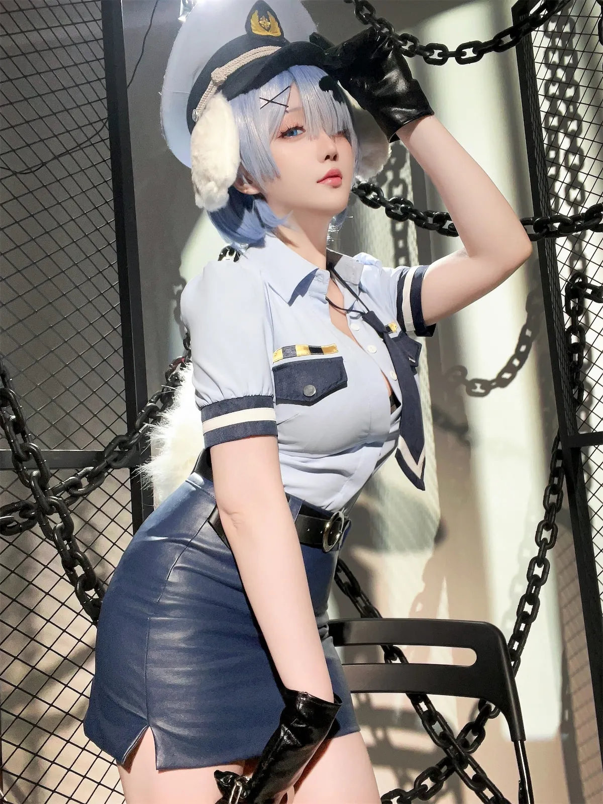 Hoshilily (星之迟迟) Rem Dog-Eared Police Officer - ReZero-erohere83.webp